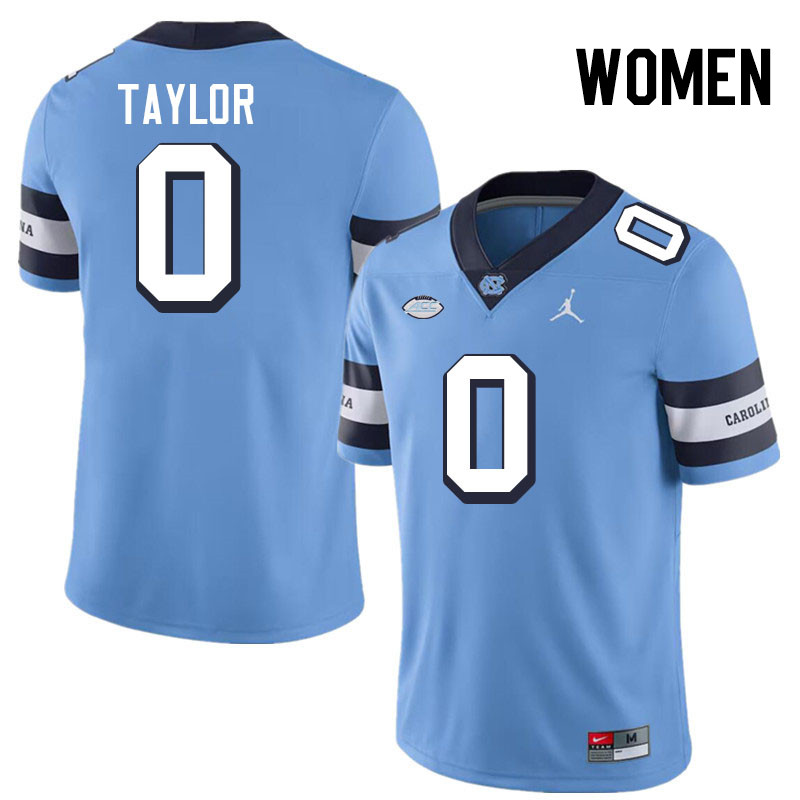 Women #0 Alex Taylor North Carolina Tar Heels College Football Jerseys Stitched-Throwback